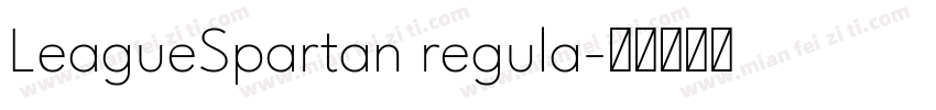 LeagueSpartan regula字体转换